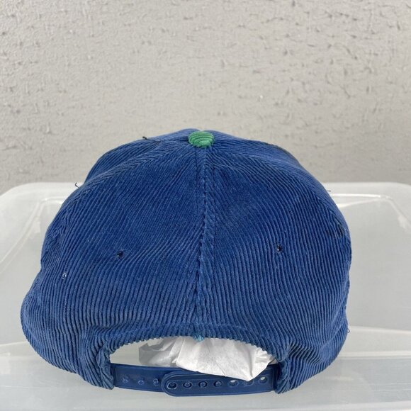 Seattle Seahawks Hat  Corduroy Green Blue NFL Retro Starline Vintage Snapback - Picture 6 of 14